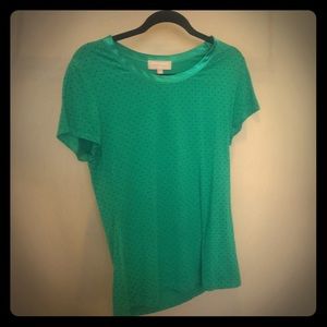 Banana Republic green and polka dot shirt